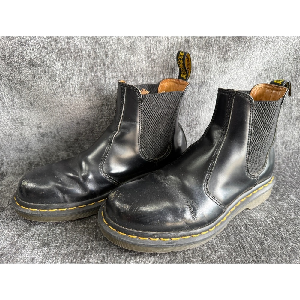 Dr. Martens 2976 Chelsea Boots Black Leather Comfort Women's US 7 EU 38